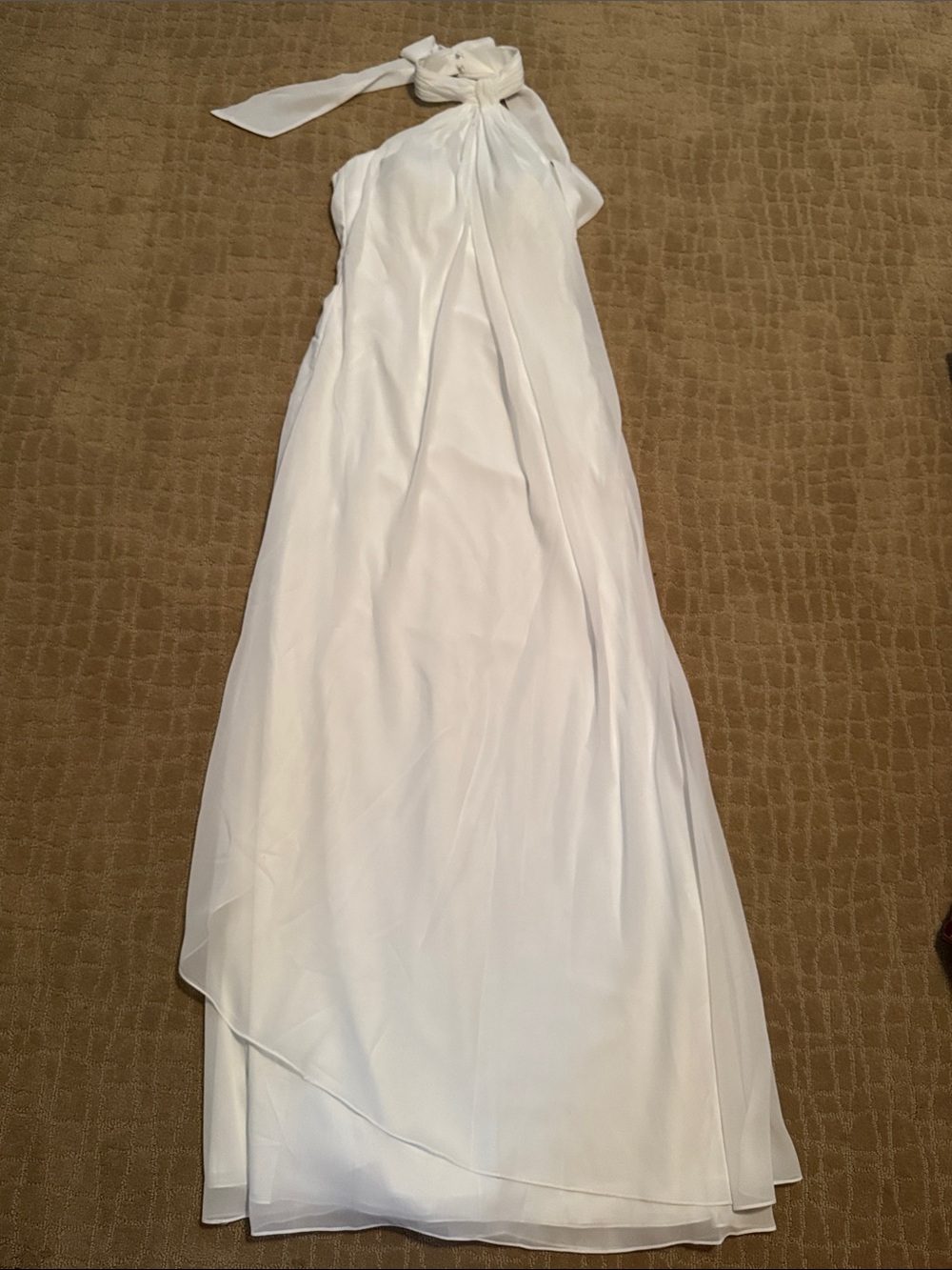 Elegant White Halter Maxi Dress
